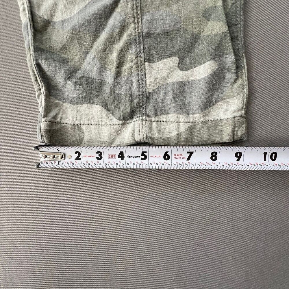 Abercrombie Kids Linen Pants Girls Size 17-18 Wide Leg Washed Camo Pull-on NWOT - Picture 8 of 9